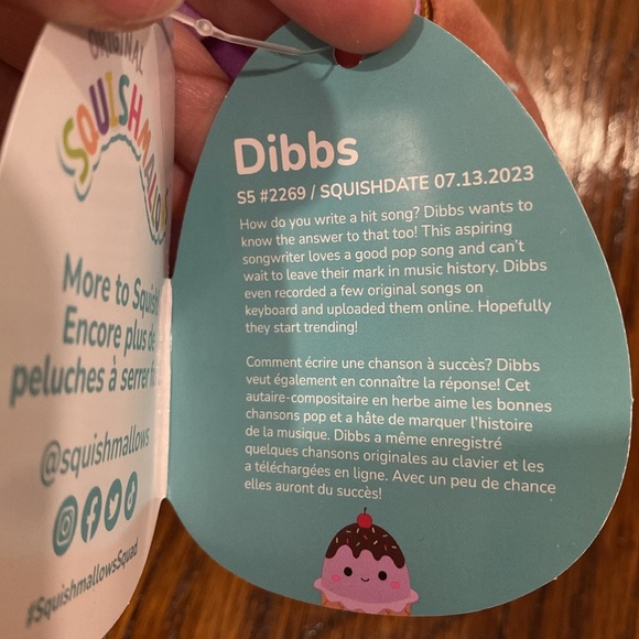 NWT! 5” Dibbs the Scented Ice Cream Sundae Squishmallow      squishmallows plush - Picture 4 of 4
